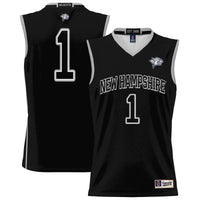 #1 New Hampshire Wildcats Lightweight Basketball Jersey - Black