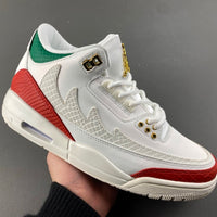 Low Top Sneakers, White Red Colorway, Lace Up Design, Casual Gift for Sneaker Fans