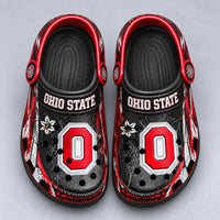 OSU Scarlet Study - Block O, Grit and Graphic Contrast
