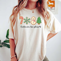 Christmas Cookie Pregnancy Announcement Shirt, Cookies for Two Please T-Shirt, Adorable Holiday Expecting Mom Tee, Baby Reveal Xmas T-Shirt