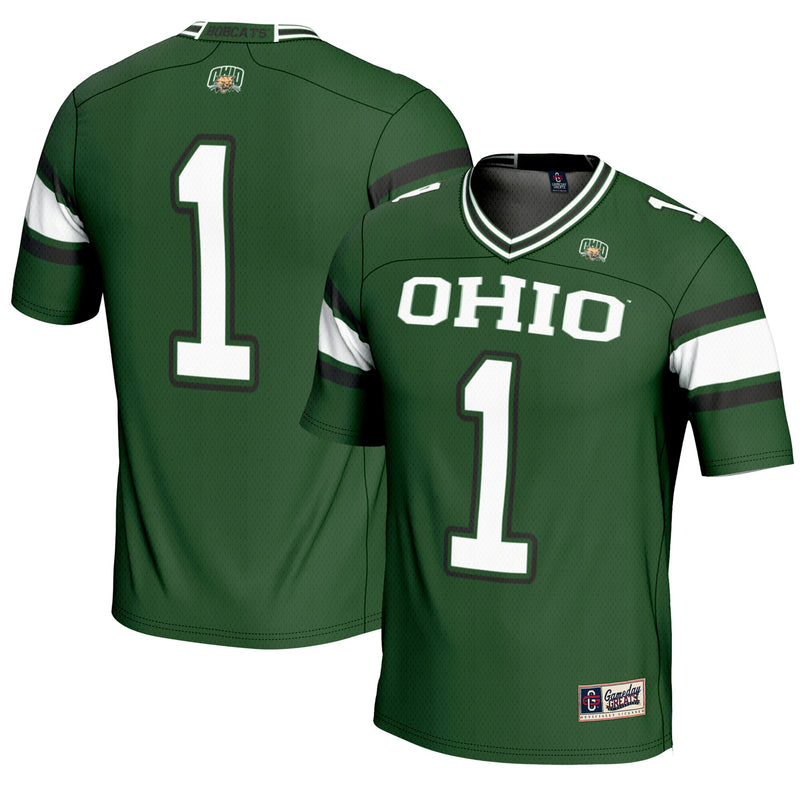 #1 Ohio Bobcats Endzone Football Jersey - Green