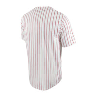 White/Crimson Alabama Crimson Tide Pinstripe Replica Full-Button Baseball Jersey