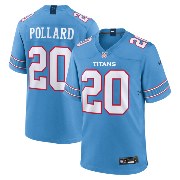 Tennessee Titans Tony Pollard Light Blue Game Jersey