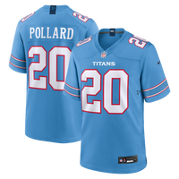Tennessee Titans Tony Pollard Light Blue Game Jersey