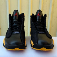 Sneakers, Black Yellow Colorway, Lace Up Design, Casual Gift for Sneaker Fans