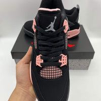 Mid Top Sneakers, Black Red Pink Colorway, Lace Up Design, Casual Gift for Sneaker Fans