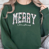 Varsity Christmas Tree Sweatshirt, Merry Christmas Sweatshirt, Retro Holiday Season Crewneck, Festive Xmas Graphic Pullover Sweatshirt