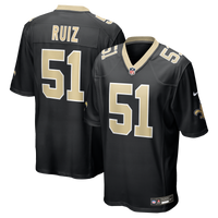 New Orleans Saints Cesar Ruiz Black Player Game Jersey