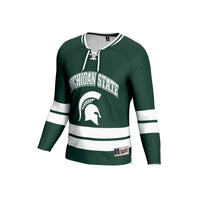 Michigan State Spartans NIL Pick-A-Player Ice Hockey Lightweight Fashion Jersey - Green