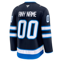 Winnipeg Jets Navy Home Premium Custom Jersey