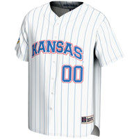 Kansas Jayhawks NIL Pick-A-Player Lightweight Baseball Jersey - White