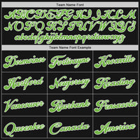 Custom Basketball Jersey - Black Neon Green-White Authentic Throwback