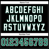 Custom Football Jersey - Black Kelly Green-White Mesh Authentic