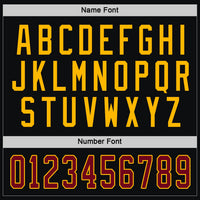 Custom Hockey Jersey - Black Maroon-Gold