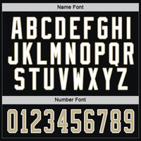 Custom Hockey Jersey - Black Vegas Gold-White