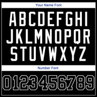 Custom Basketball Jersey - Black White Authentic Throwback