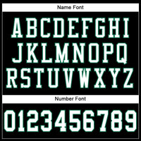 Custom Football Jersey - Black White-Kelly Green Mesh Authentic