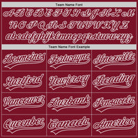 Custom Baseball Jersey - Crimson Crimson-White Authentic