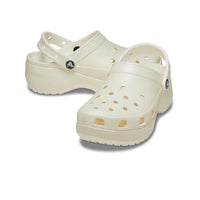 Classic Platform Glitter Clogs - Chalk