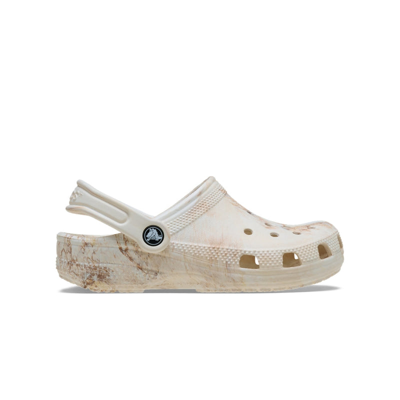 Kids' Classic Watercolor Marbled Clogs - Bone Swirl