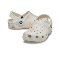 Kids' Classic Watercolor Marbled Clogs - Bone Swirl