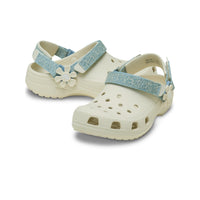 Kids' Classic Denim Flower Clogs - Summit White