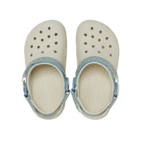 Kids' Classic Denim Flower Clogs - Summit White