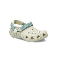 Kids' Classic Denim Flower Clogs - Summit White