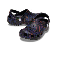Kids' Classic Hi Vis Camo Clogs - Black / Multi