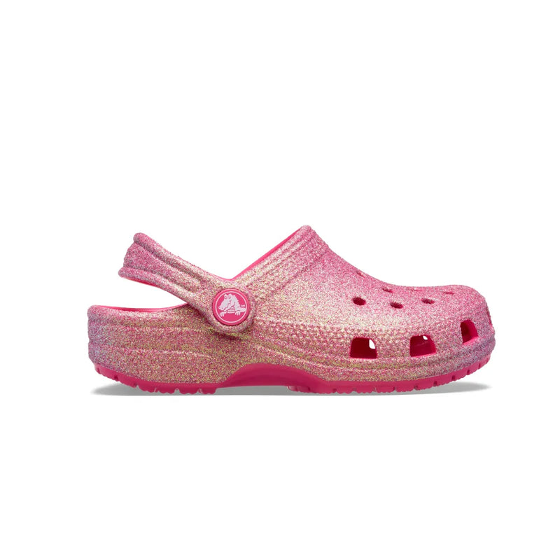 Kids' Classic Iridescent Glitter Clogs - Dragon Fruit