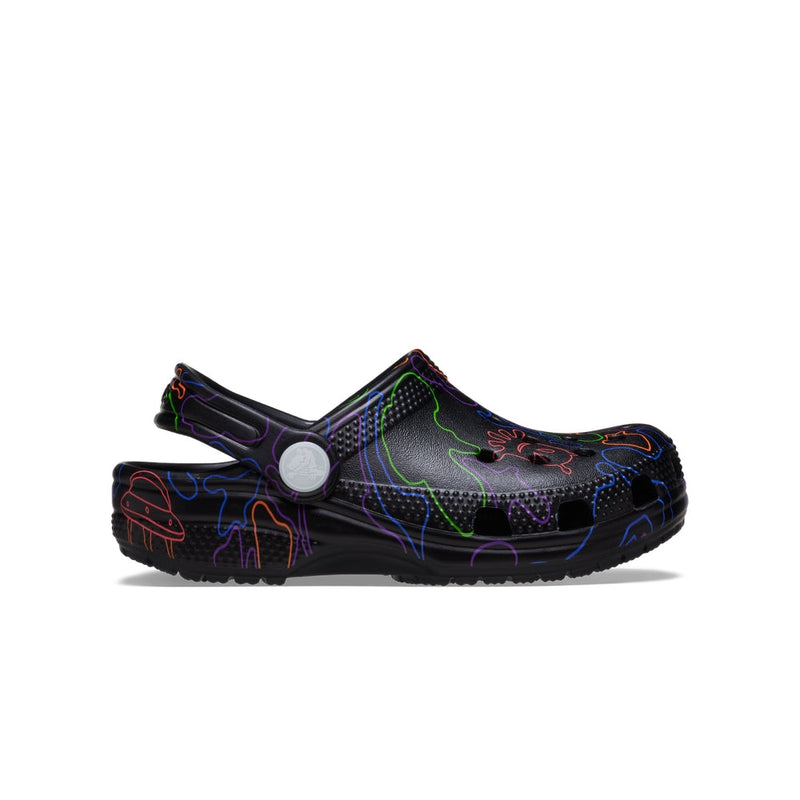 Toddlers' Classic Hi Vis Camo Clogs - Black / Multi