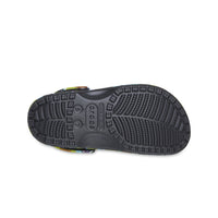 Classic Painted Floral Clogs - Black Sand