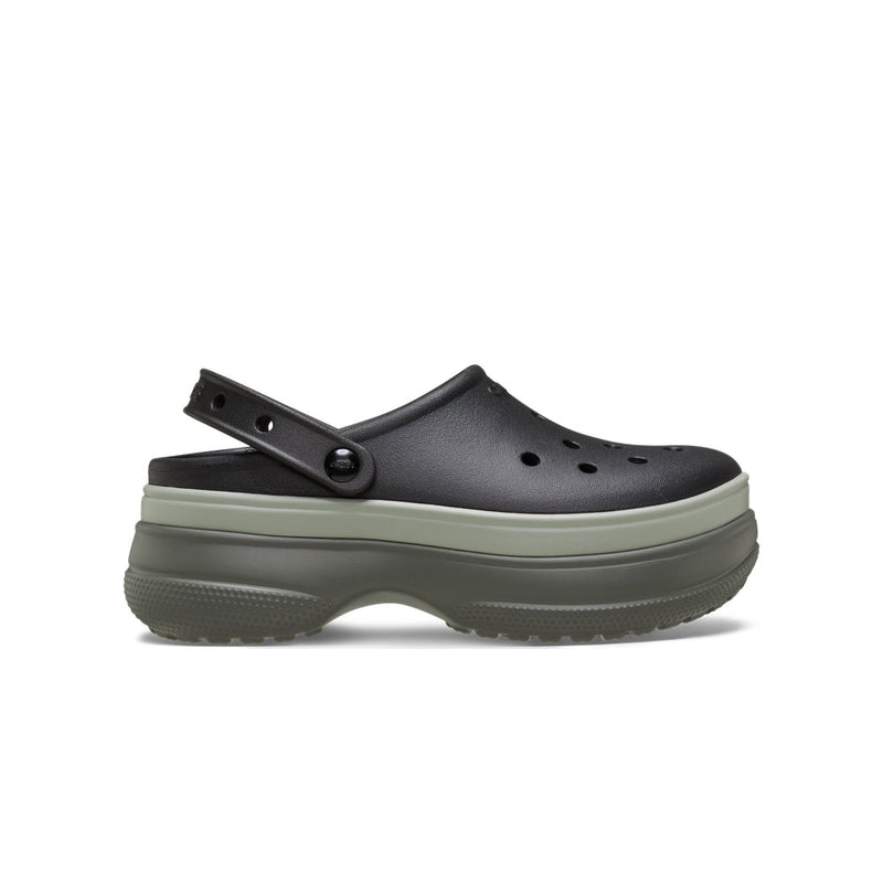 Classic Stacked Clogs - Black