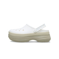 Classic Stacked Clogs - Chalk