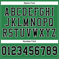 Custom Football Jersey - Grass Green Black-White Mesh Authentic