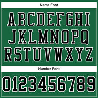 Custom Football Jersey - Kelly Green Black-White Mesh Authentic