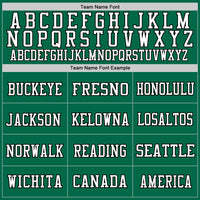 Custom Football Jersey - Kelly Green White-Black Mesh Authentic