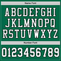 Custom Football Jersey - Kelly Green White-Black Mesh Authentic