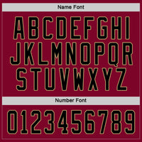 Custom Hockey Jersey - Maroon Black-Old Gold