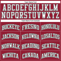 Custom Basketball Jersey - Maroon White Black-Gray Authentic Throwback