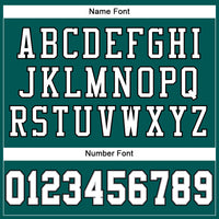 Custom Football Jersey - Midnight Green White Gray-Black Mesh Authentic