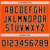 Custom Baseball Jersey - Orange Black-White Authentic
