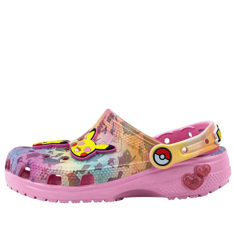 Pokemon Pikachu Pink Kids' Classic Clogs - Pink / Multi Color - Style 211229-90H