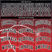 Custom Basketball Jersey - Red Black-White Round Neck Sublimation Uniform