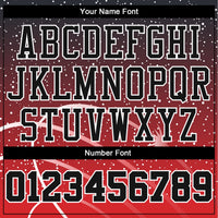 Custom Basketball Jersey - Red Black-White Round Neck Sublimation Uniform