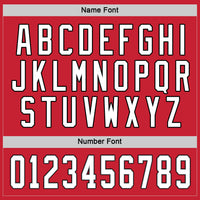 Custom Hockey Jersey - Red White-Black