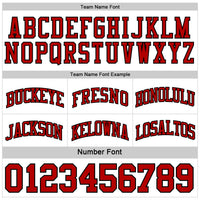 Custom Basketball Jersey - Reversible Black Red-White Double Side Sublimation Set