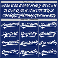 Custom Baseball Jersey - Royal White Authentic