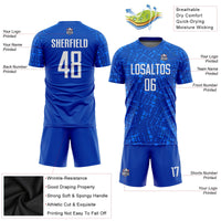 Custom Soccer Jersey - Royal White Sublimation Uniform