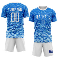 Custom Soccer Jersey - Royal White Sublimation Uniform